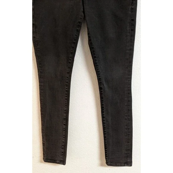 Women's Frame Denim Le Skinny de Jeanne in Film Noir (Black) Size 30 X 29 - Picture 8 of 16